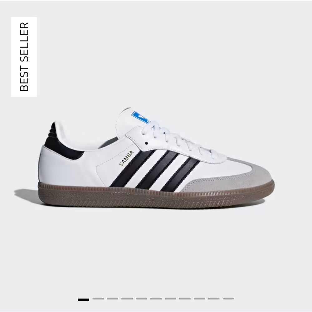 NWT Adidas Sambas Cloud White / Core Black / Clear Granite